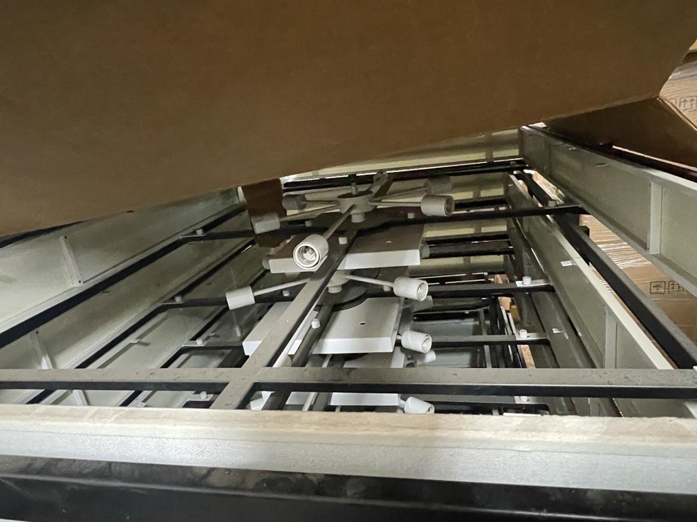 (2) Large Frame Ceiling Light Assemblies