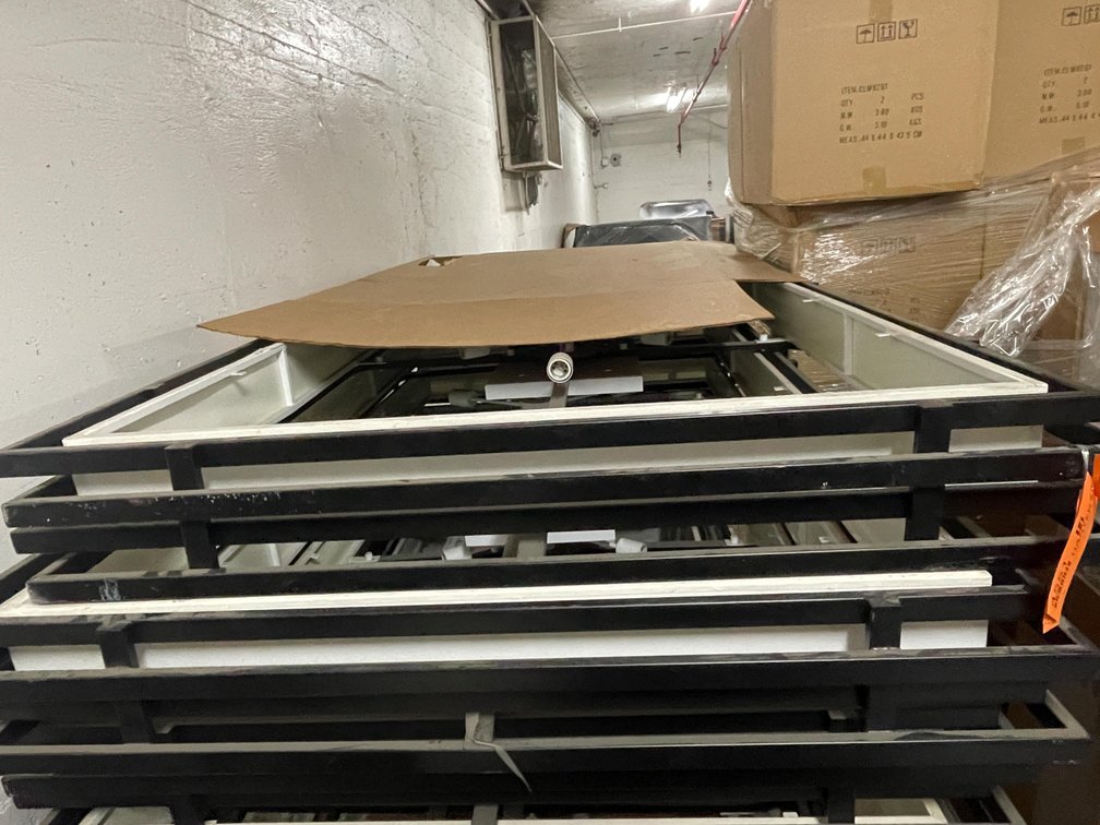 (2) Large Frame Ceiling Light Assemblies
