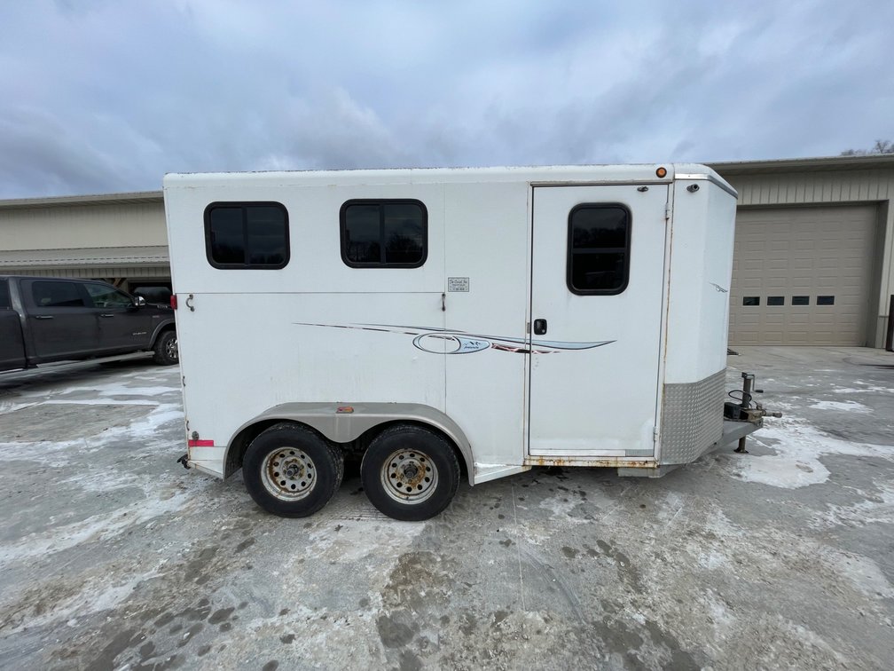 2007 Titan 2 Horse Bumper Pull Trailer (Helenville, WI) (Has WI Title)
