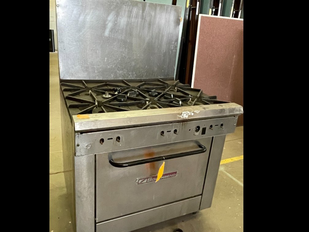 South bend Industrial Gas Stove, (A)