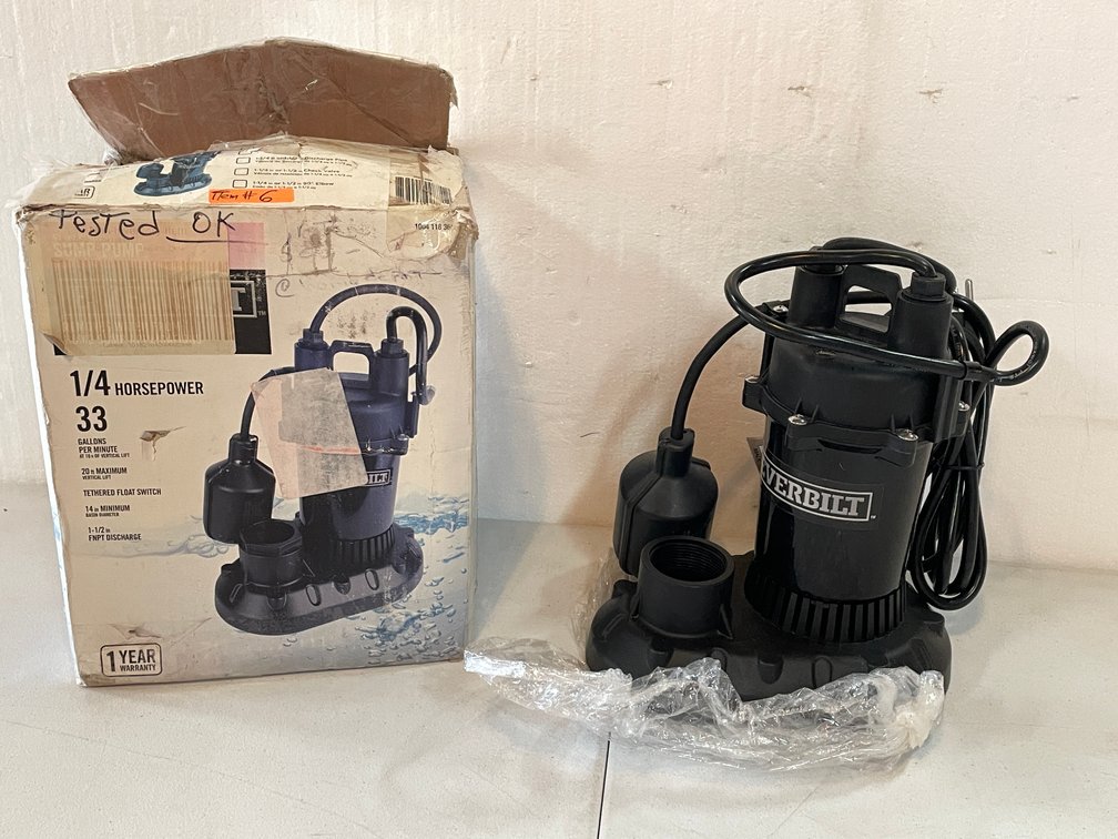 1/4 HP Sump Pump (A)