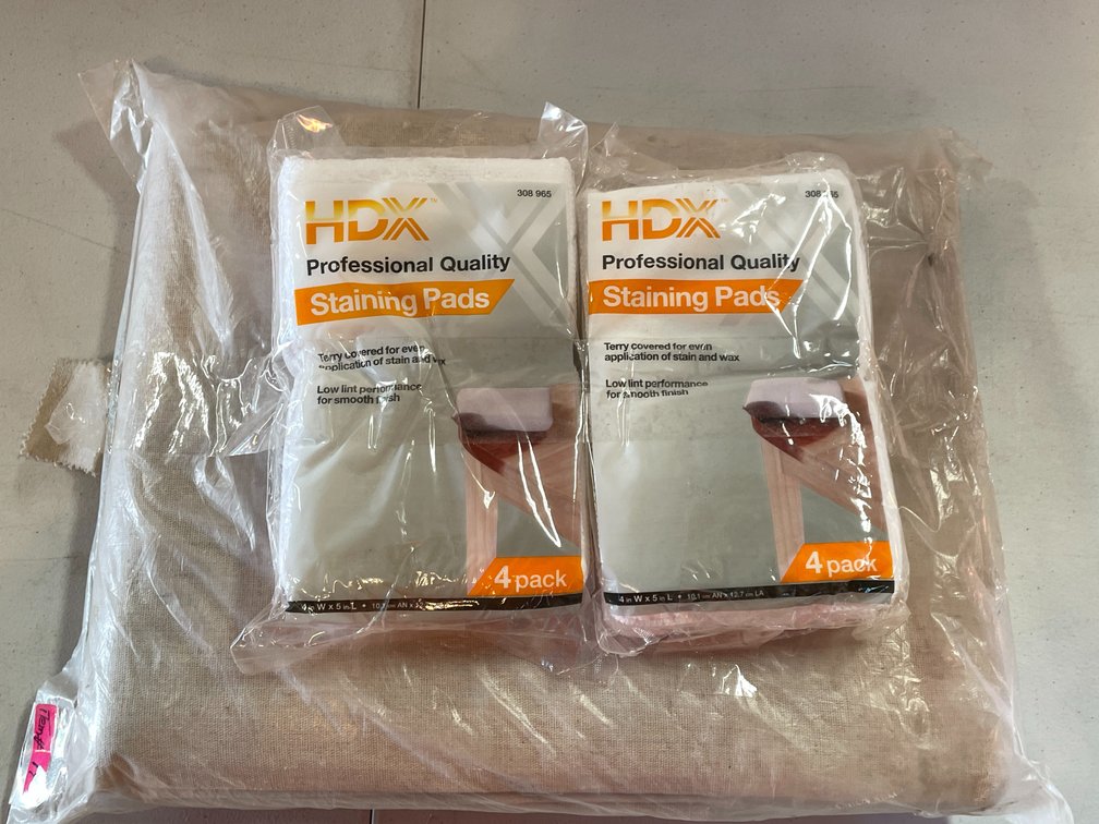 Drop Cloth and Staining Pads Assortment Lot (A)