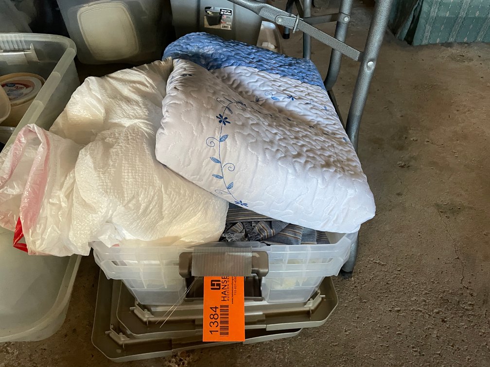 Assorted Bedding and Quilt