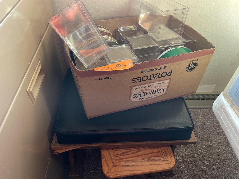(2) Small Stools and Collectible Display Boxes