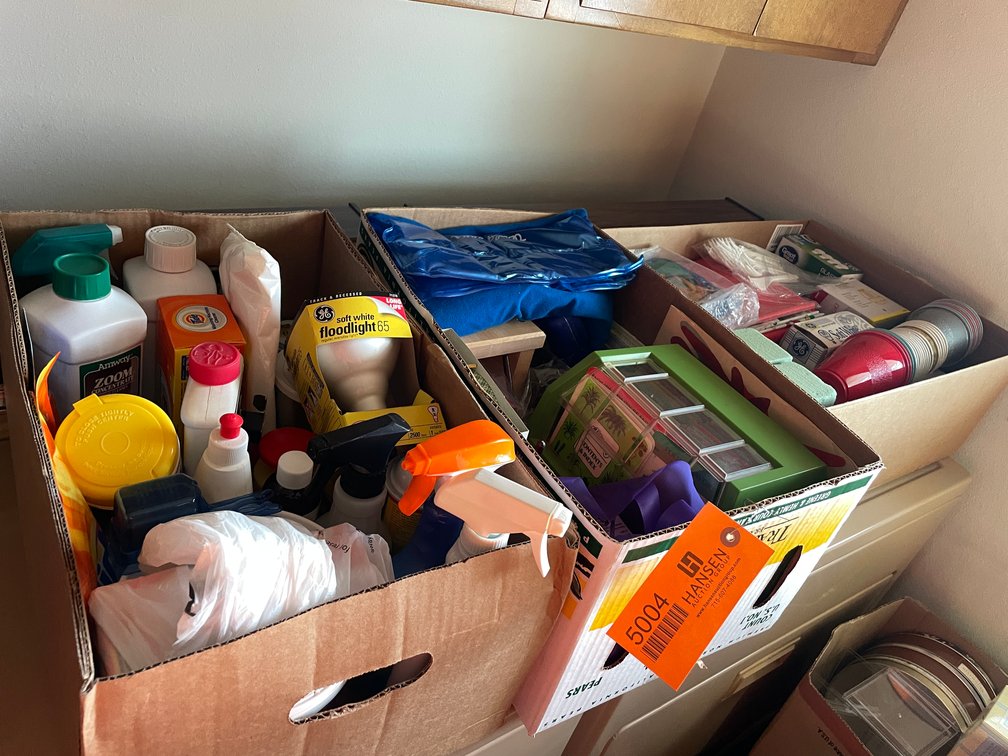 (3) Boxes of Various Household Items