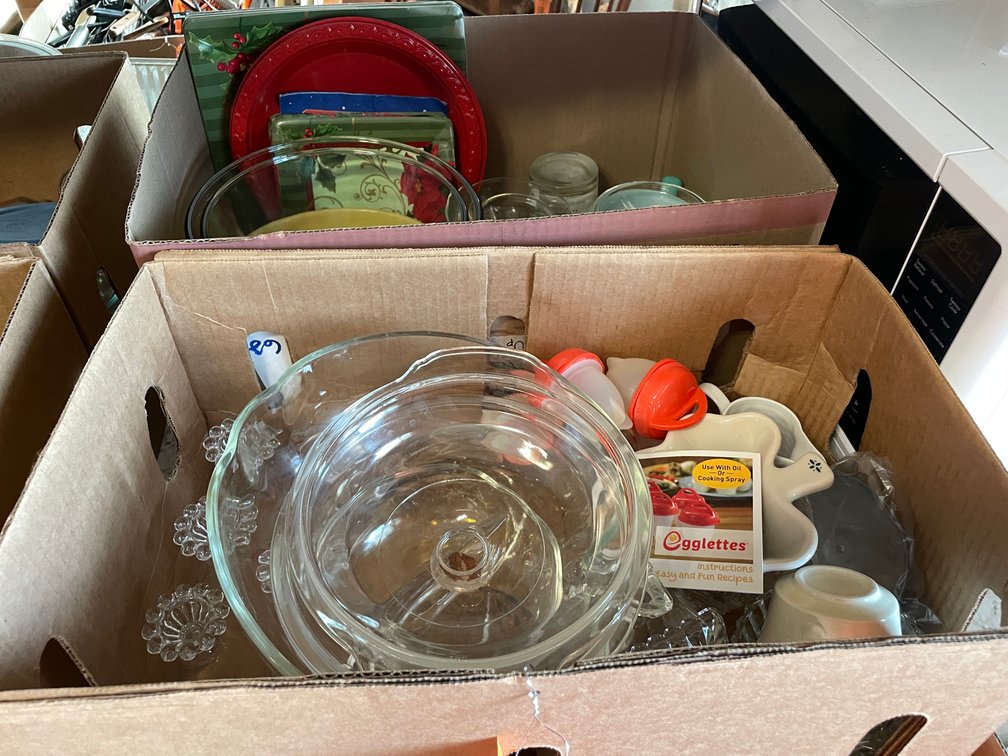 Boxes of Glassware
