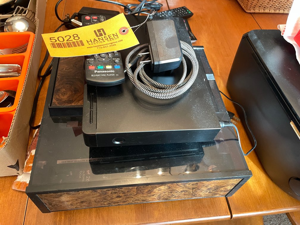 Panasonic Blu-Ray Player and GAF Projector