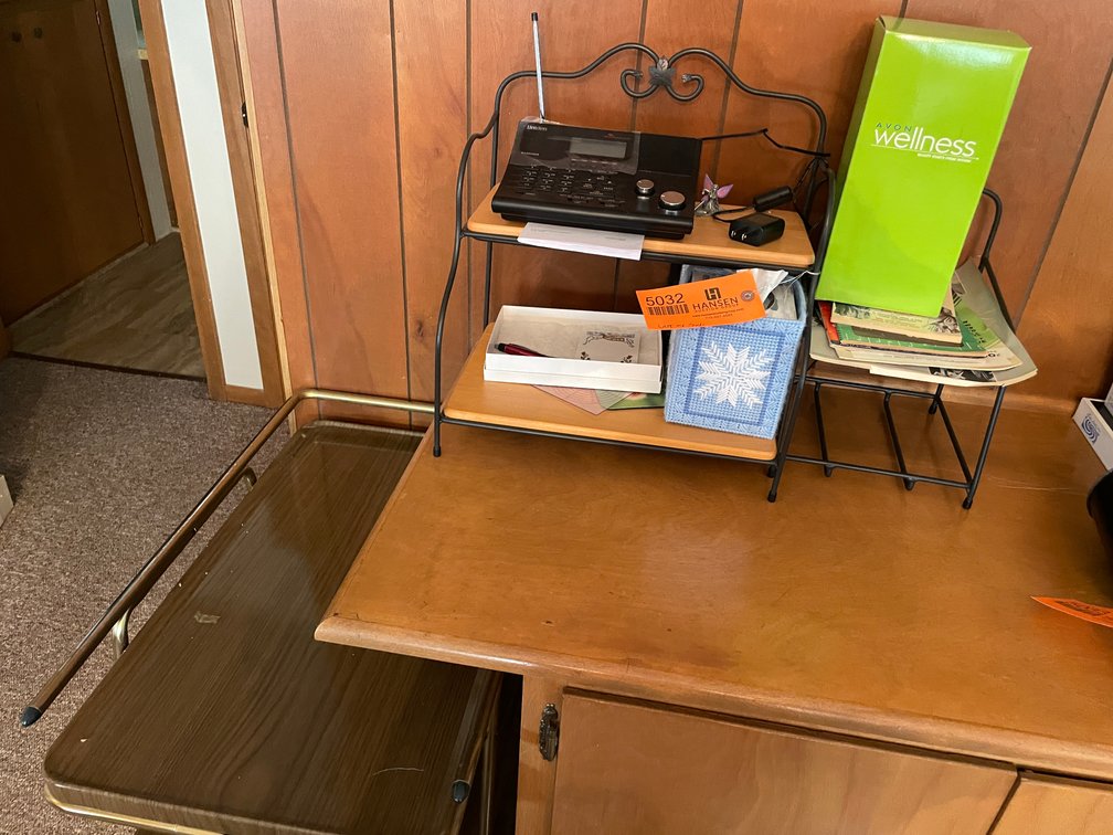 Metal Rolling Cart with Metal Shelf