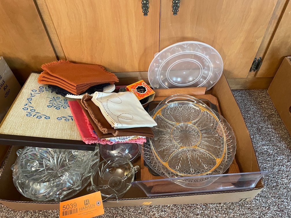 Several Glass Serving Platters