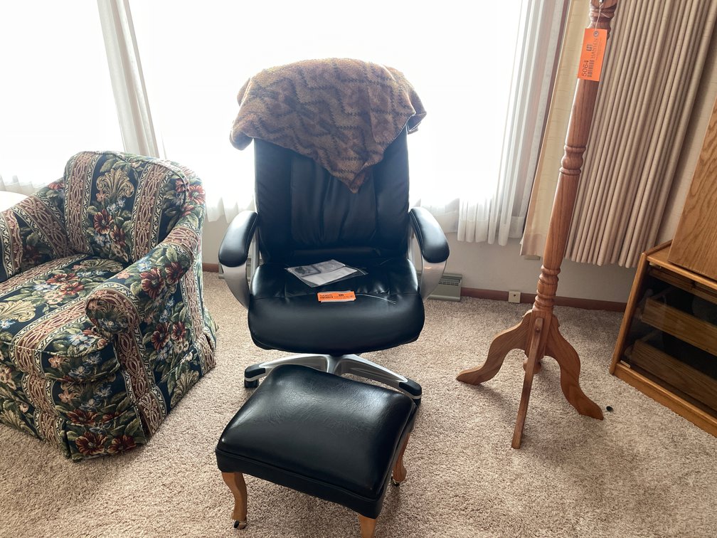 Office Chair and Ottoman