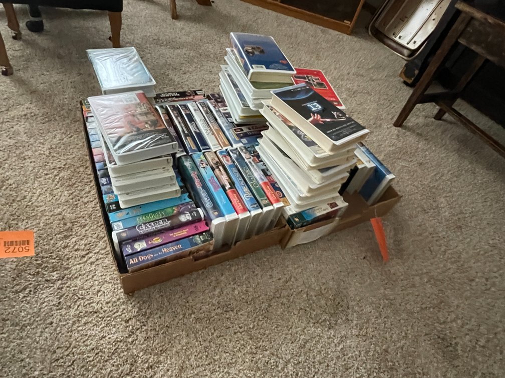 Large Lot of VHS Tapes