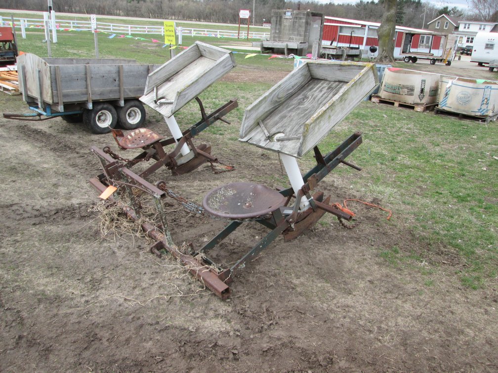 Homemade (2) Row Potato Planter