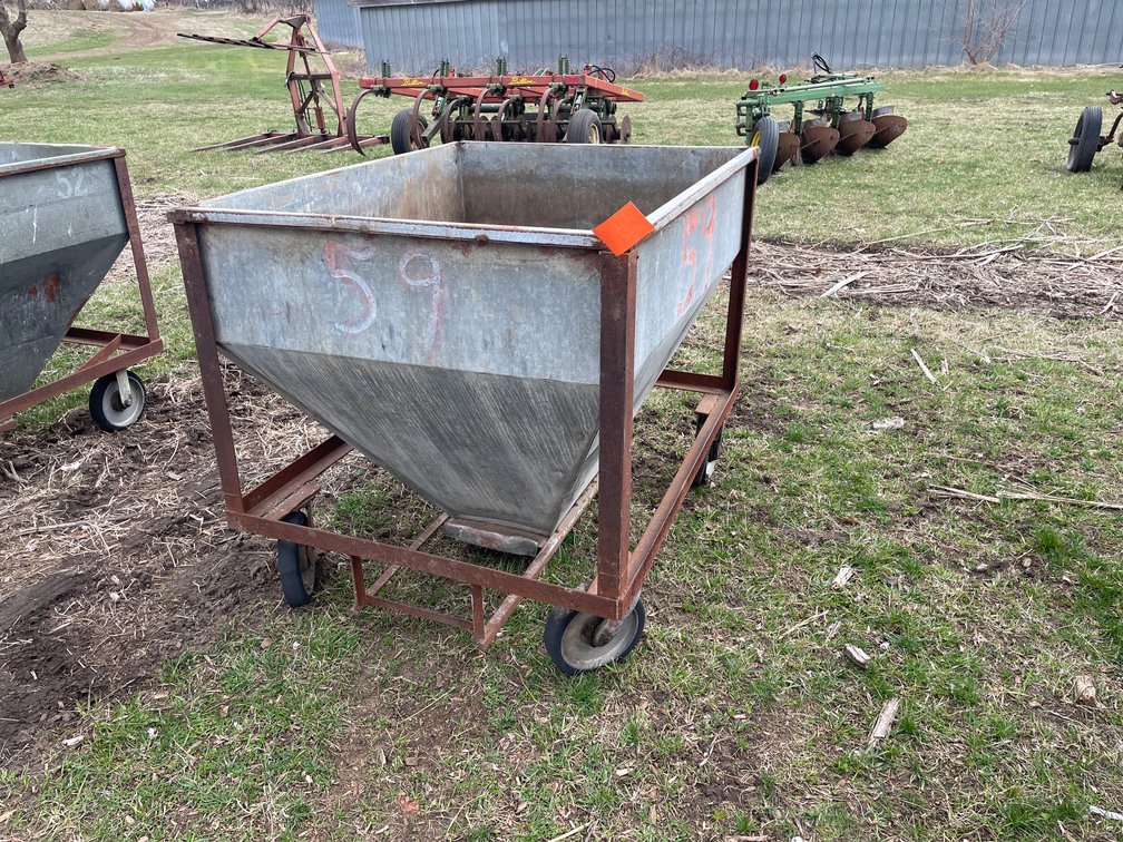 Hopper Cart on Wheels