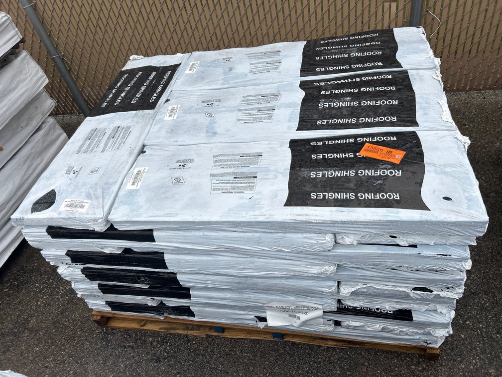 48 Bundles - BP Mystique 42, Color Slate Grey Fiberglass Roofing Shingles