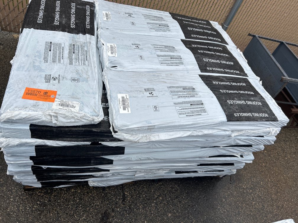 48 Bundles - BP Mystique 42, Color Slate Grey Fiberglass Roofing Shingles