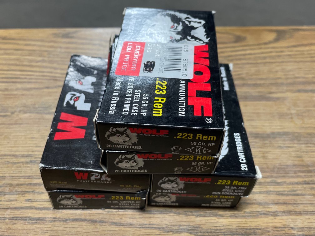 (120) Rds. Wolf .223 REM (Neenah, WI)