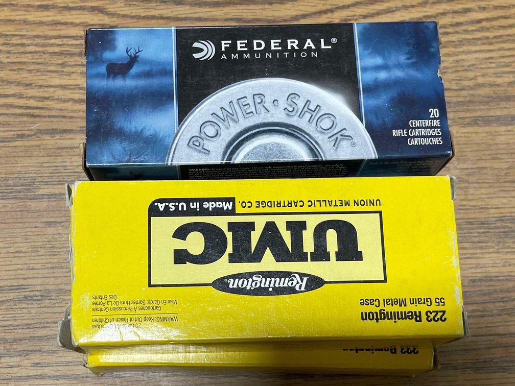 Unknown Quantity (2) Boxes Remington UMC .223 REM, (2) Boxes Federal .223 REM (Neenah, WI)