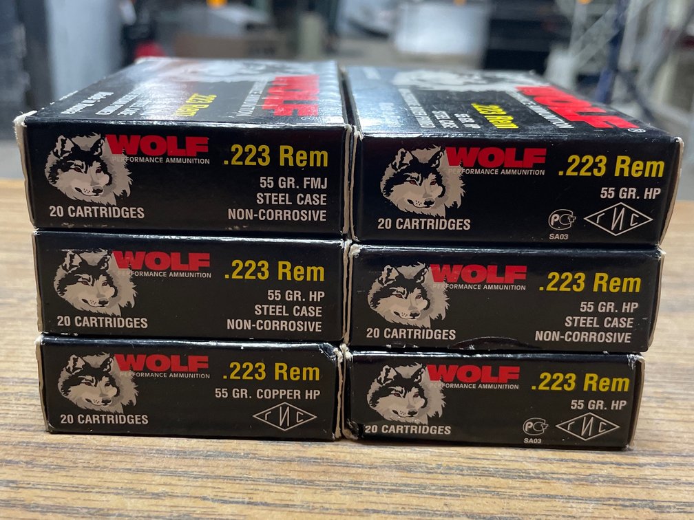 (120) Rds. Wolf .223 REM (Neenah, WI)