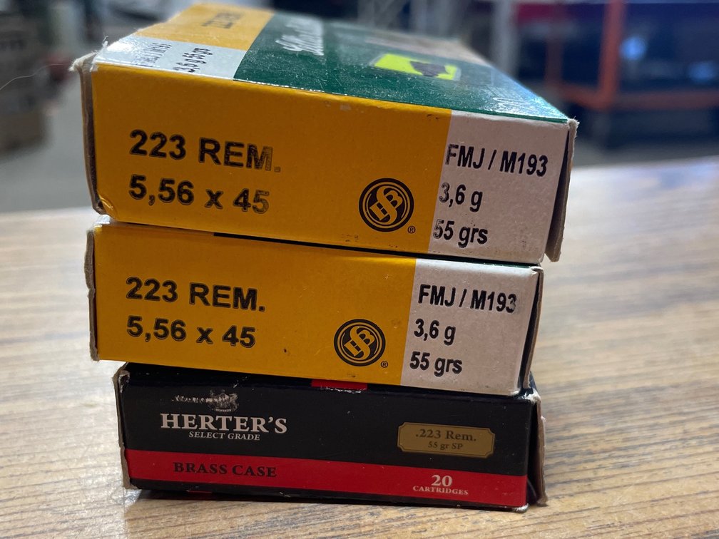 (40) Rds. Sellier & Bellot .223 REM, (20) Rds. Herter's .223 REM (Neenah, WI)