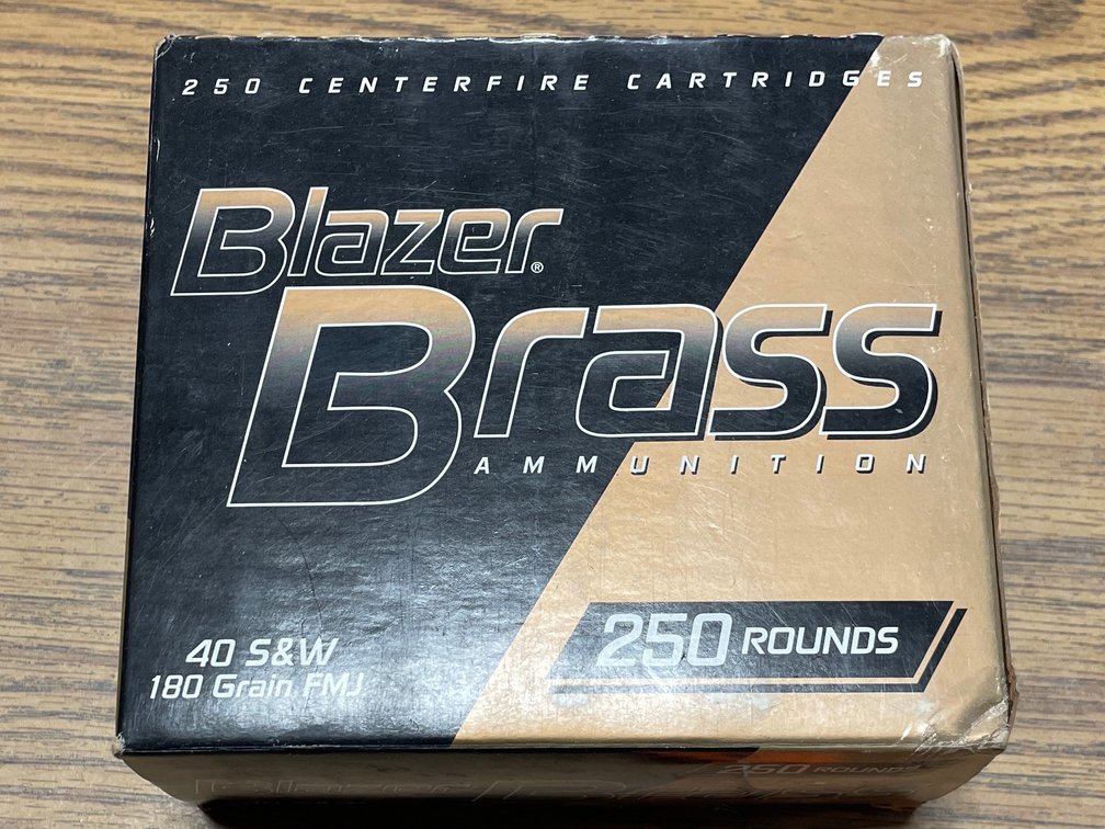 (250) Rds. Blazer Brass .40 S&W (Neenah, WI)