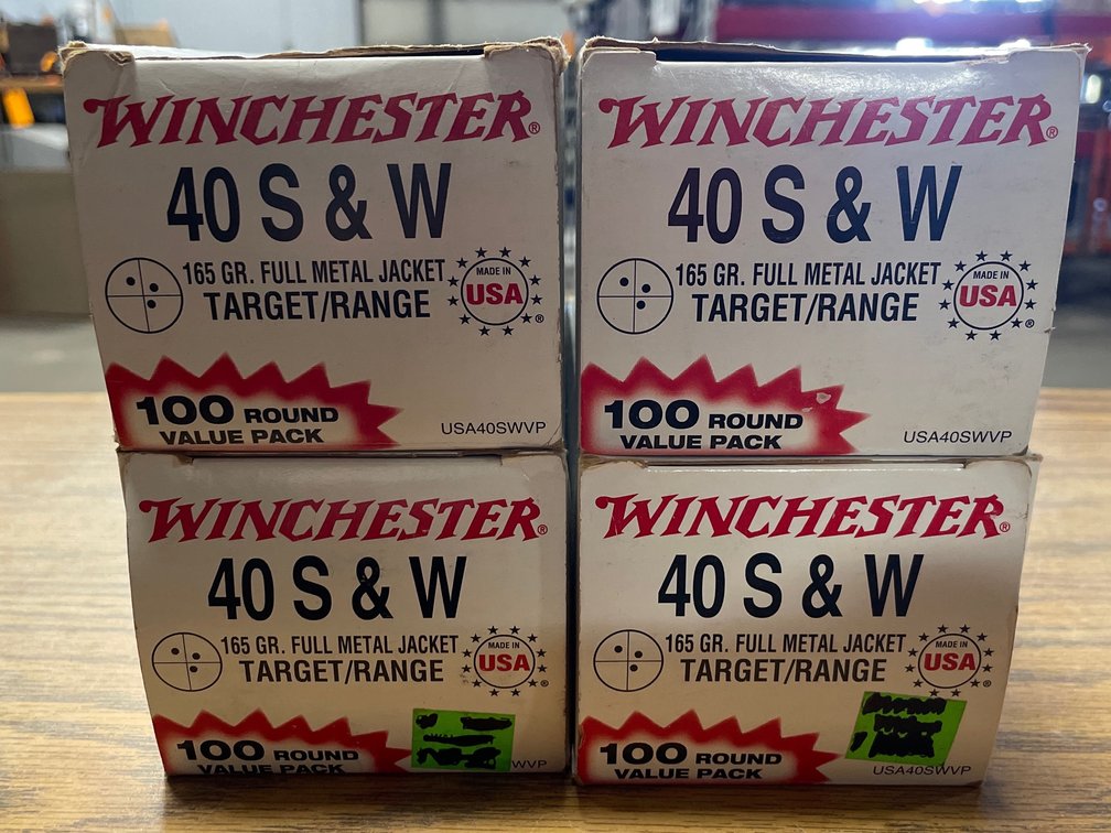 Approx (400) Rds. Winchester .40 S&W (Neenah, WI)