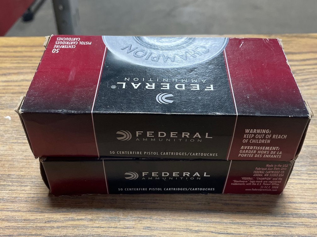 (100) Rds. Federal .40 S&W (Neenah, WI)