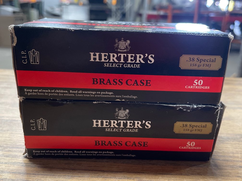 (100) Rds. Herter's .38 SPL (Neenah, WI)