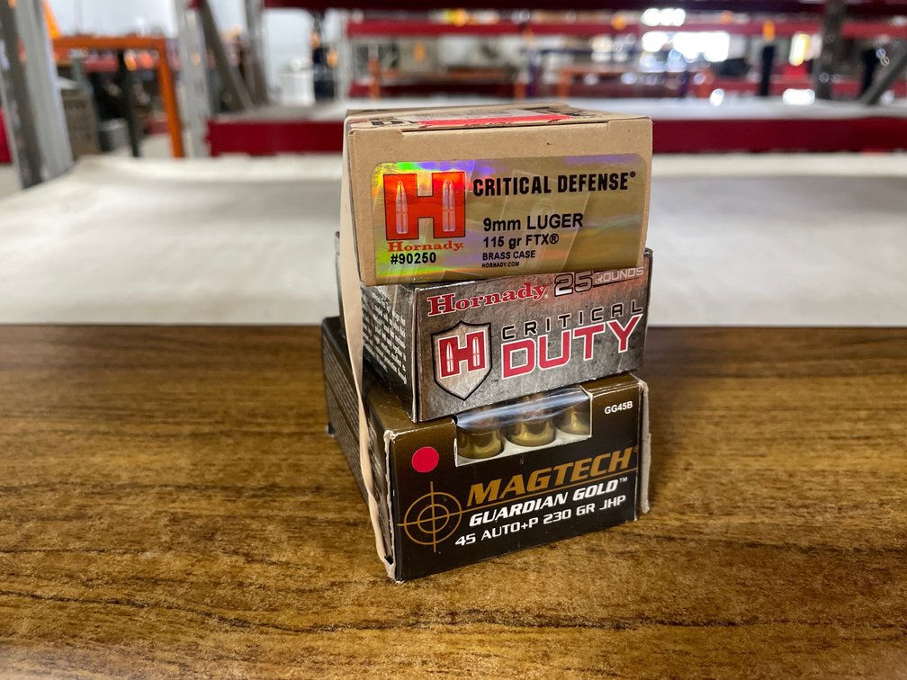 (50) Rds. Hornady 9mm Luger, (20) Rds. Magtech 45 ACP (Neenah, WI)