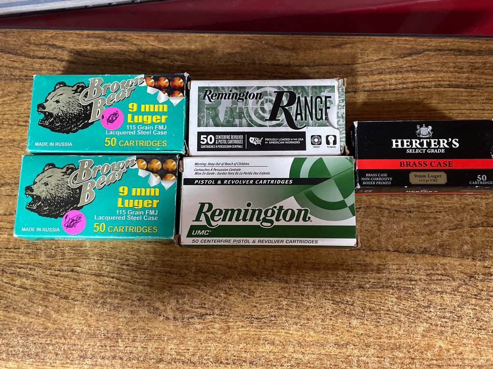 9mm Luger, .45 Auto, .22 Cal (Neenah, WI)