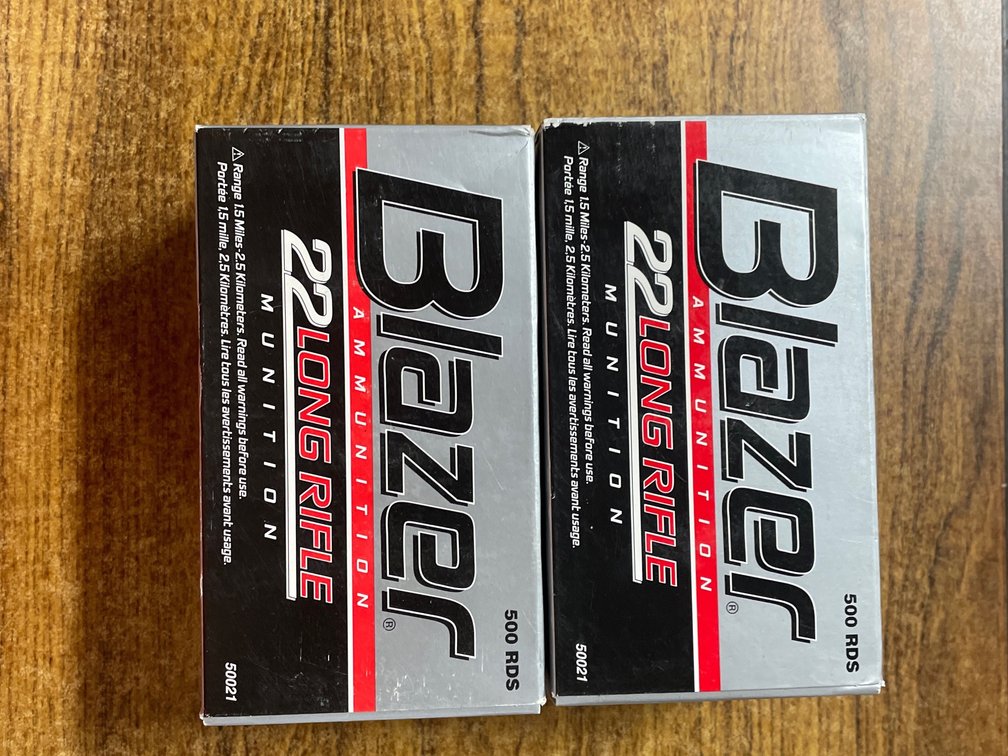 (1000) Rds. Blazer .22 LR (Neenah, WI)