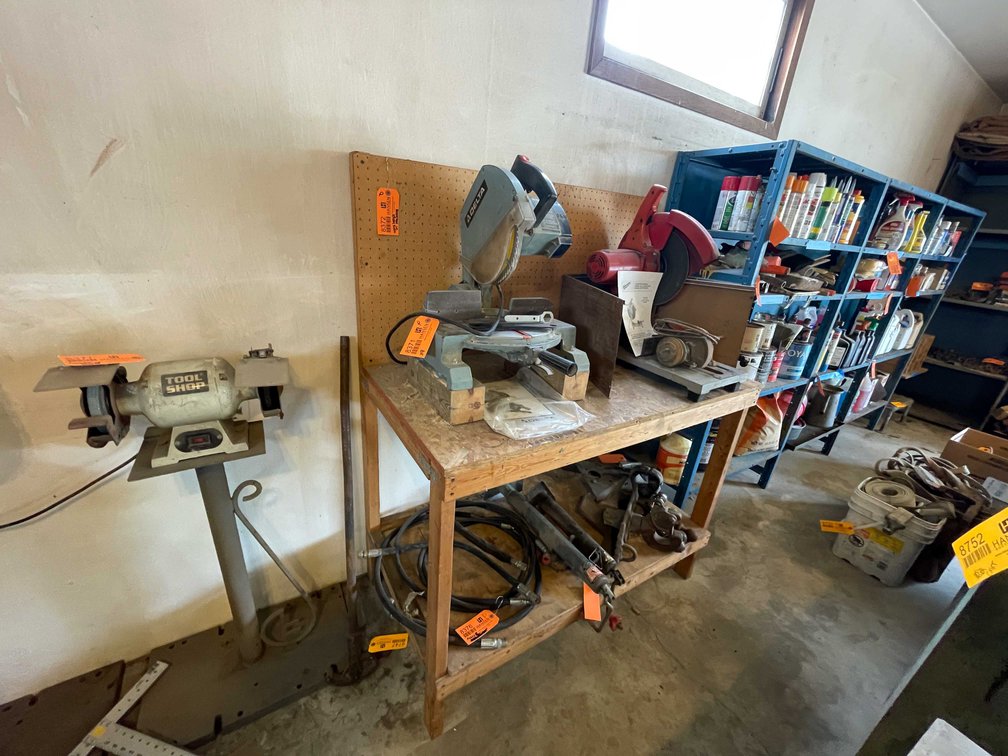 Wooden Work Bench With Peg Board