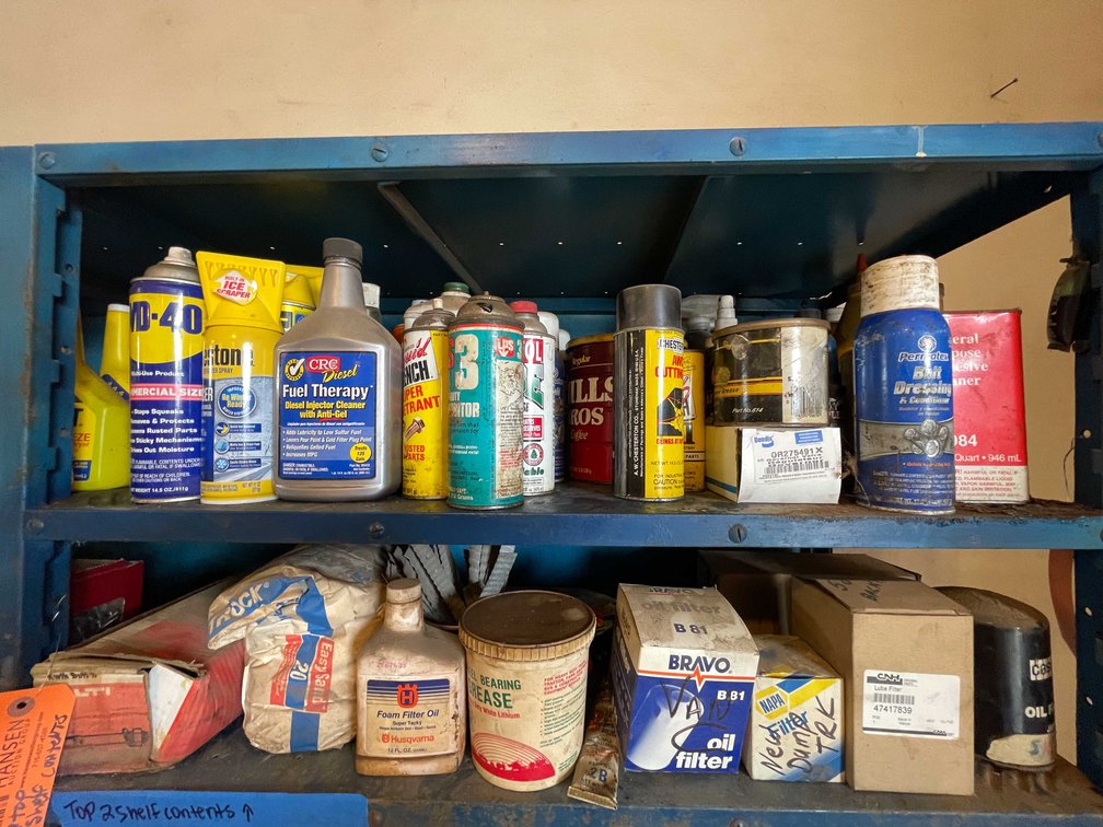 (2) Shelf Contents of Chemicals