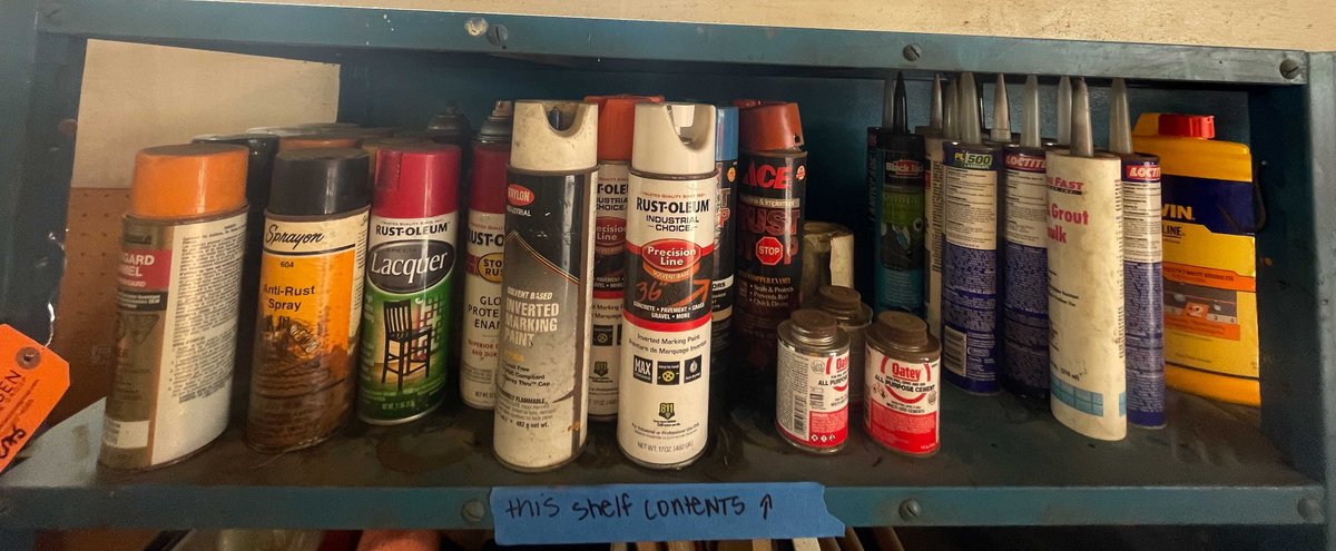 Lot of Paints and Chemicals