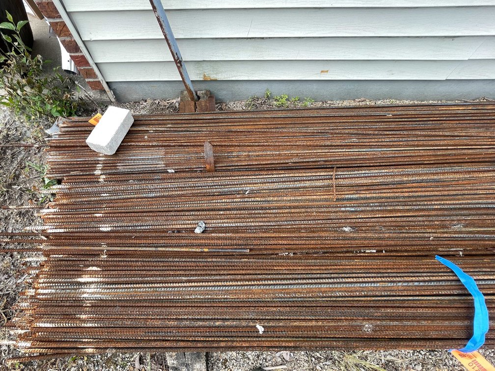 Bundle of 1/2" Diameter Rebar