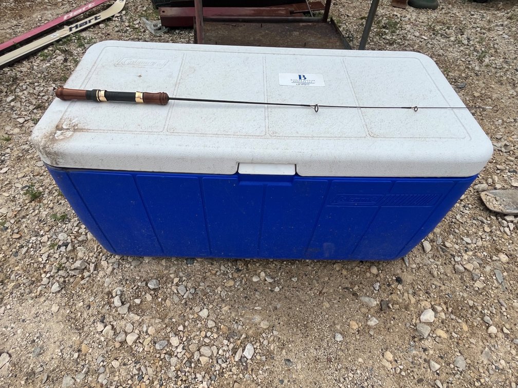 Large Blue and White Chest 