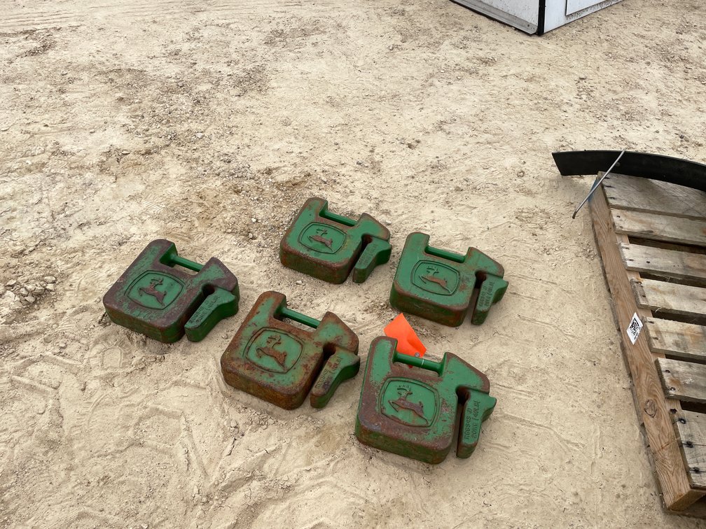 (5) John Deere Suitcase Weights