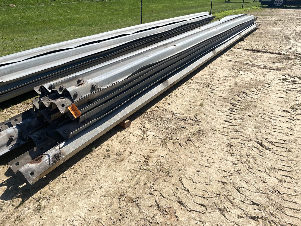 Approx (15) Metal Guard Rail Sections 