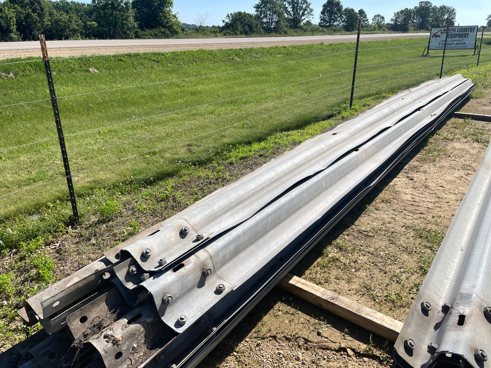 Approx (15) Metal Guard Rail Sections 
