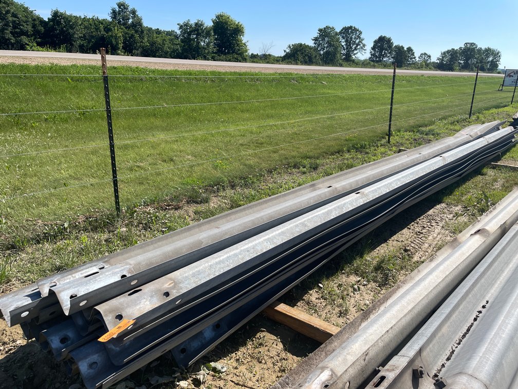 Approx (15) Metal Guard Rail Sections 