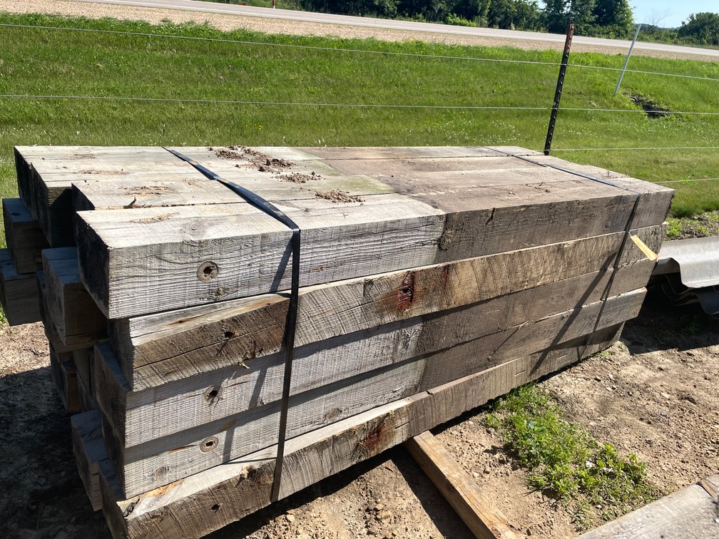Bundle Used Guard Rail Post