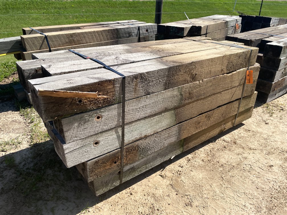 Bundle Used Guard Rail Post