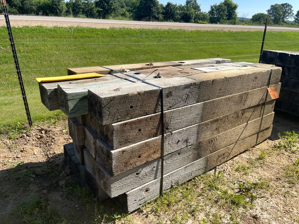Bundle Used Guard Rail Post