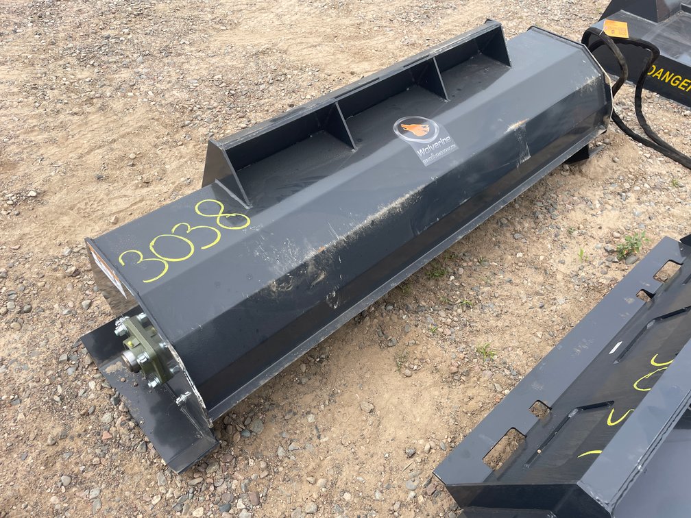 Unused 2025 Wolverine Skid Steer Hydraulic Rotary Tiller Attachment