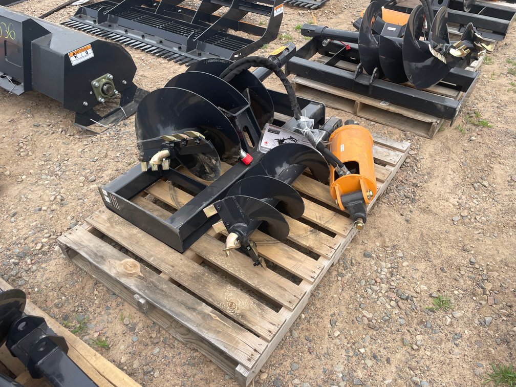 Unused 2025 Wolverine Skid Steer Auger Drive and Bit Attachment