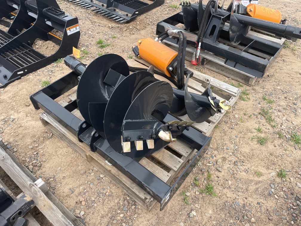 Unused 2025 Wolverine Skid Steer Auger Drive and Bit Attachment