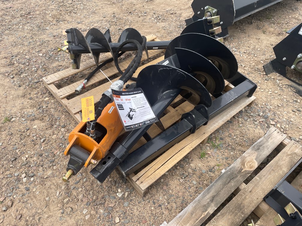 Unused 2025 Wolverine Skid Steer Auger Drive and Bit Attachment