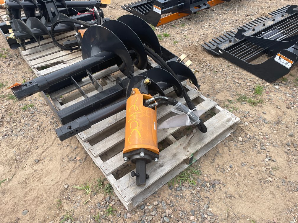 Unused 2025 Wolverine Skid Steer Auger Drive and Bit Attachment
