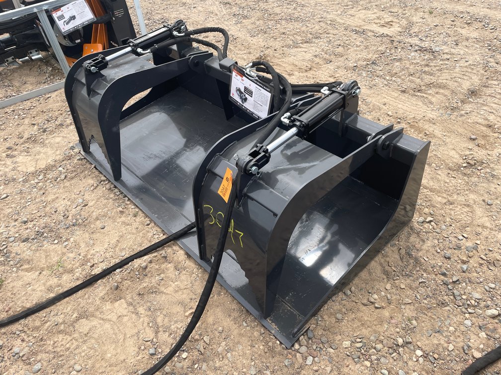 Unused 2025 Wolverine Skid Steer Grapple Bucket Attachment