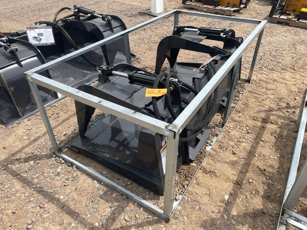 Unused 2025 Wolverine Skid Steer Grapple Bucket Attachment