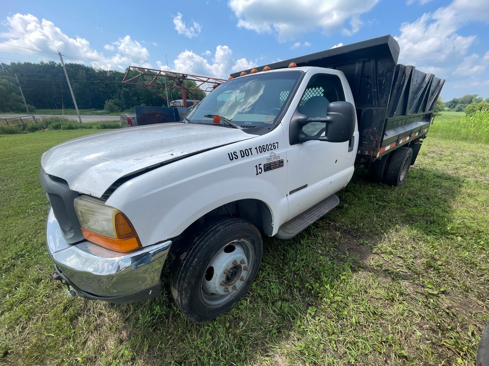 1999 Ford F550 XL Super Duty Dump Box Truck (Has MN Title) (Zimmerman, MN)